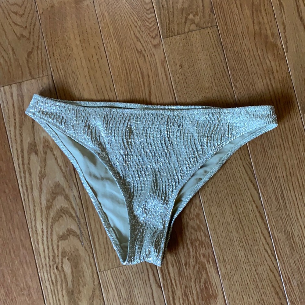 Gold bikini bottoms